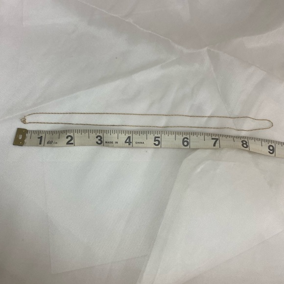 14K YELLOW GOLD chain necklace VINTAGE REAL GOLD 18” - Picture 10 of 14